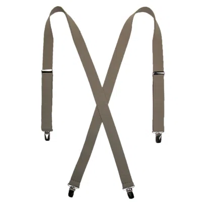 Ctm Women's Elastic Clip-end 1 Inch Basic Suspenders In Green
