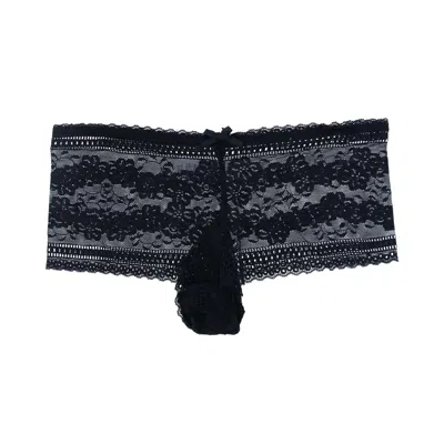 Ctm Women's Lace Cheeky Underwear In Black