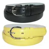 Ctm Women's Leather 1 1/8 Inch Dress Belt (pack Of 2 Colors) In Black