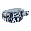 Ctm Women's Leather 1 1/8 Inch Zebra Print Dress Belt In Multi
