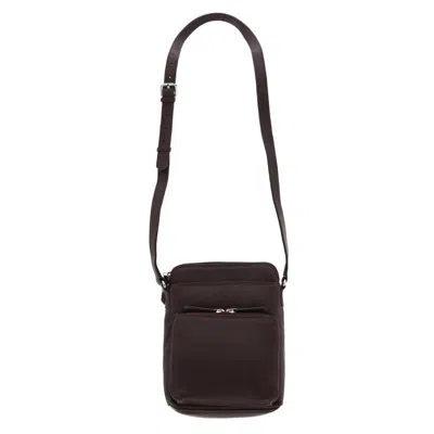Ctm Women's Leather Small Crossbody Oganizer In Brown