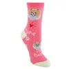 Ctm Women's My Pup Crew Novelty Socks In Multi
