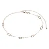 Ctm Women's Pearl Chain Link Belt In Gold