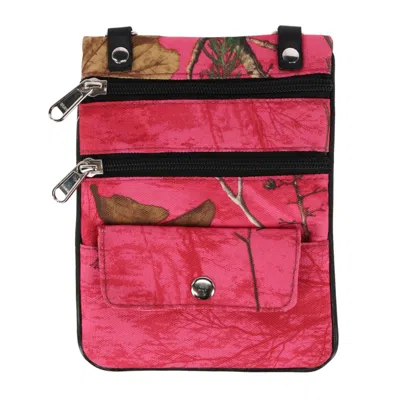 Ctm Women's Realtree Camo Cross Body Bag In Multi