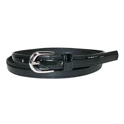 Ctm Women's Skinny Dress Belt In Black