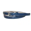 Ctm Women's Skinny Dress Belt In Blue