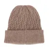 Ctm Women's Solid Braided Knit Winter Beanie Hat In White