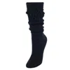 Ctm Women's Super Soft Heavy Slouch Socks (1 Pair) In Black