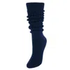 Ctm Women's Super Soft Heavy Slouch Socks (1 Pair) In Blue