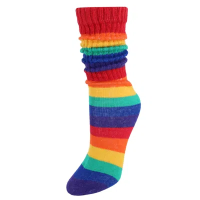 Ctm Women's Super Soft Slouch Socks (1 Pair) In Blue