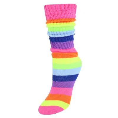 Ctm Women's Super Soft Slouch Socks (1 Pair) In Multi
