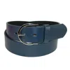 Ctm Womens Basic Bridle Belt In Blue