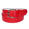 Ctm Womens Basic Bridle Belt In Red