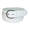 Ctm Womens Basic Bridle Belt In White
