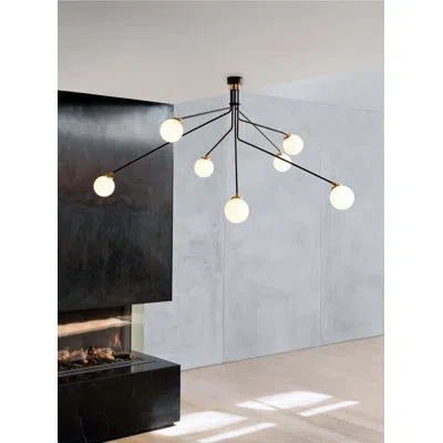 Cto Lighting Array Chandelier In Bronze,satin Brass;bronze,satin Brass