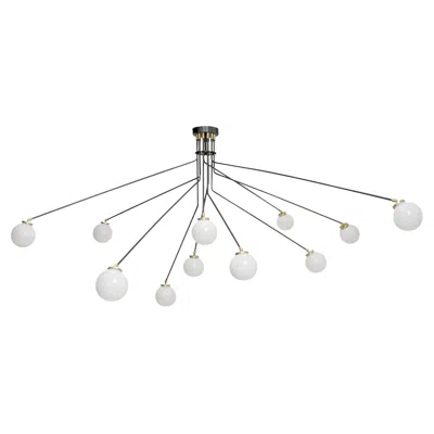 Pre-owned Cto Lighting Array Large Opal Pendant Light By  In Gold