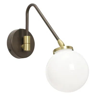 Pre-owned Cto Lighting Array Single Opal Wall Lamp By  In Gold
