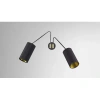 Cto Lighting Array Twin Wall Sconce In Bronze,satin Brass