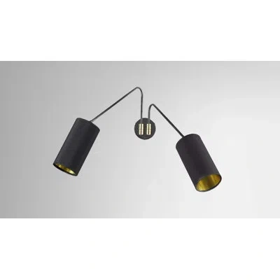 Cto Lighting Array Twin Wall Sconce In Bronze,satin Brass