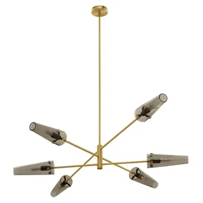 Pre-owned Cto Lighting Axis Six Pendant Lamp By  In Gold