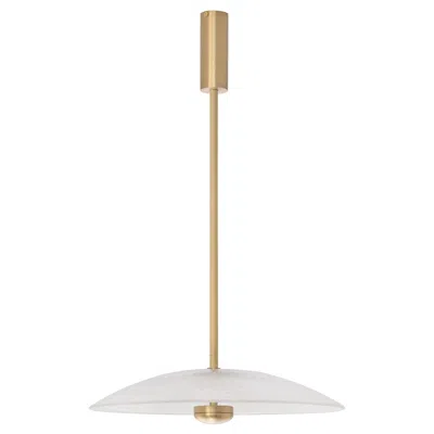 Pre-owned Cto Lighting Brass Cielo Large Pendant By  In Sand