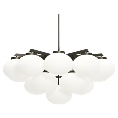 Pre-owned Cto Lighting Dark Bronze Large Cloudesley Pendant Lamp By  In Gold