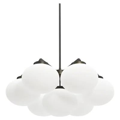 Pre-owned Cto Lighting Dark Bronze Medium Cloudesley Pendant Lamp By  In Gold