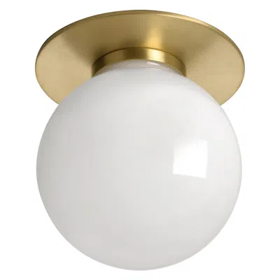 Pre-owned Cto Lighting Mezzo Small Flush Lamp By  In Sand