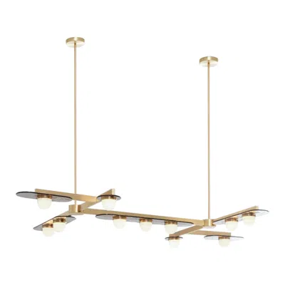 Pre-owned Cto Lighting Modulo Grid 11 Chandelier By  In Sand