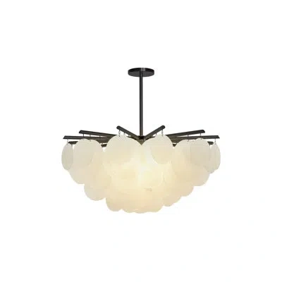 Cto Lighting Nimbus Round Large Chandelier In Bronze