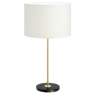 Pre-owned Cto Lighting Tall Black Marquina Marble Mayfair Table Lamp By