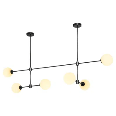 Pre-owned Cto Lighting Trevi Multi Arm 6 Pendant By  In Gold