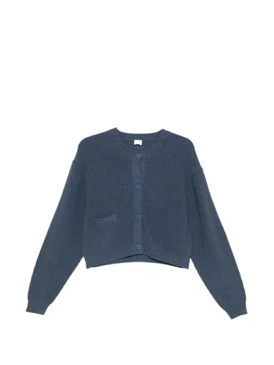 C.t.plage Button Pocket Knitwear In Blue