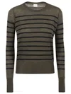 Shop C.t.plage Wool Striped Sweater In Beige