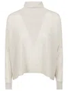 C.t.plage Cashmere High-neck Sweater In Grey