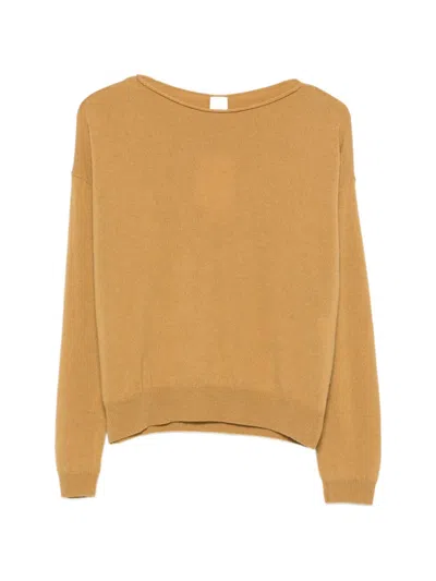 C.t.plage Fine-knit Cashmere Sweater In Brown