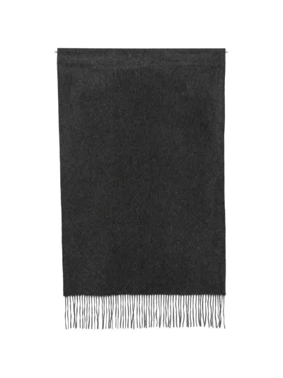 C.t.plage Fringed Cashmere Scarf In Animal Print