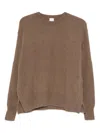 C.t.plage Long-sleeve Sweater In Brown