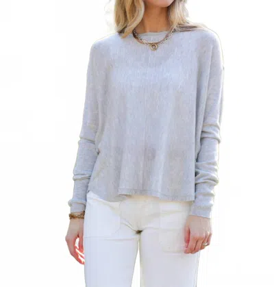 C.t.plage Pullover Sweater In Grey In Blue