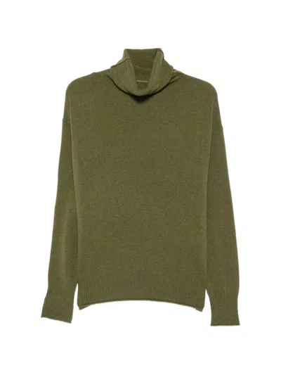 C.t.plage Roll-neck Cashmere Sweater In Green
