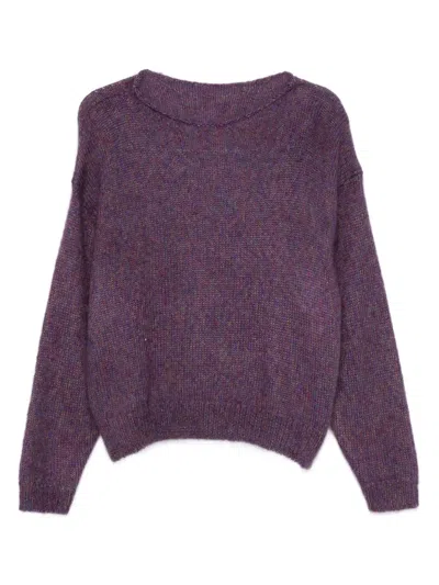 C.t.plage Round-neck Sweater In Purple
