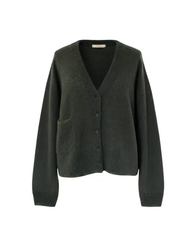 C.t.plage Soft Knit Cardigan With Relaxed Fit In Black