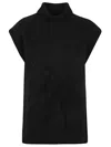 C.t.plage Cashmere High-neck Vest In Black
