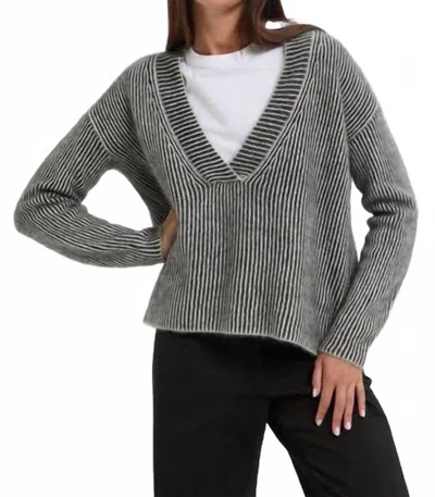 C.t.plage V-neck Sweater In Mix 2015 In Brown