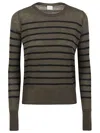 Shop C.t.plage Wool Striped Sweater In Beige