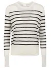Shop C.t.plage Wool Striped Sweater In White