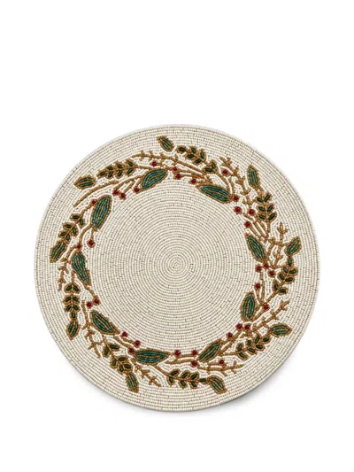 Cu I Seeyou Bead-embellished Placemats (set Of Two) In Multi