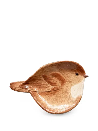 Cu I Seeyou Bird-shape Decorative Tray In Brown