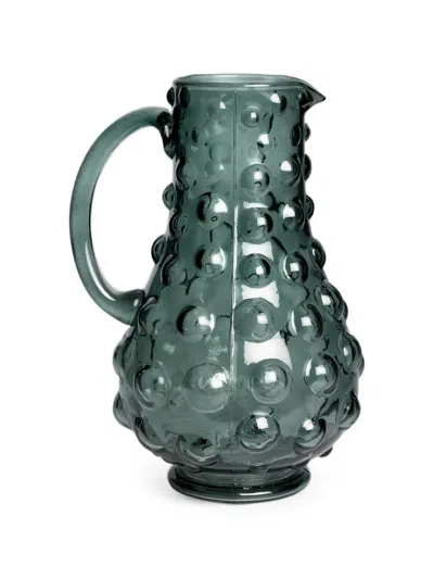 Cu I Seeyou Bubble-textured Glass Jug In Green