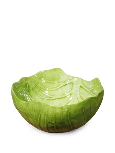 Cu I Seeyou Cabbage-leaf-effect Bowl In Green